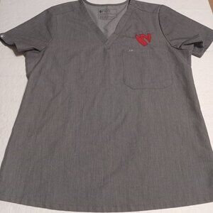 Figs Women's Catarina One-Pocket Scrub Top M FW1100 Graphite